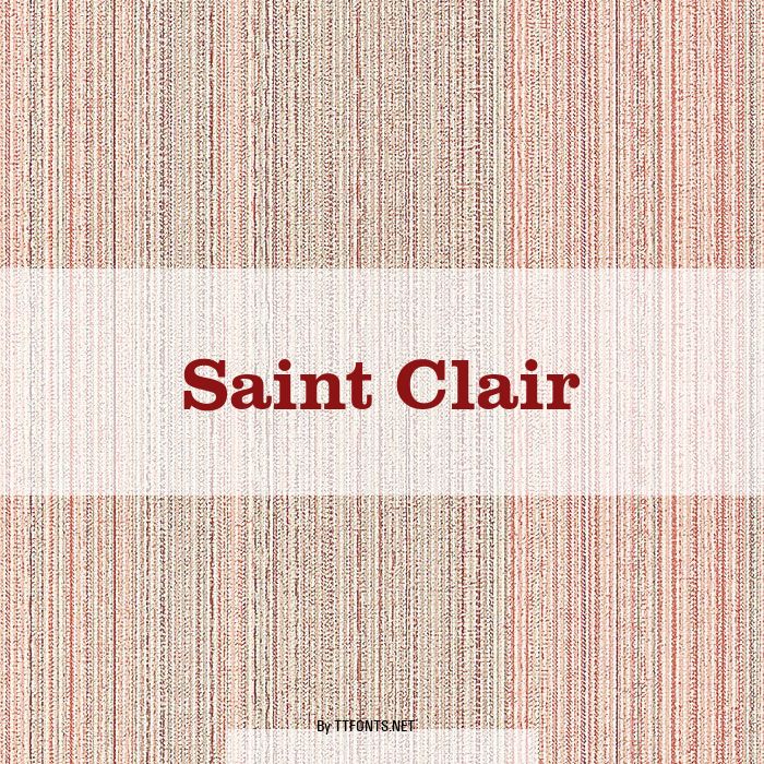 Saint Clair example